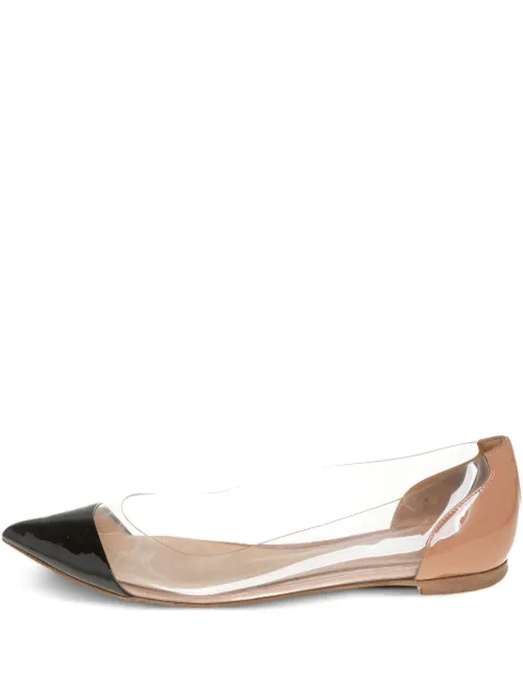 Gianvito Rossi Pre-owned plexi ballet flats Black 405025