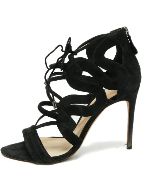 Alexandre Birman pre-owned 110mm suede sandals Black 662984