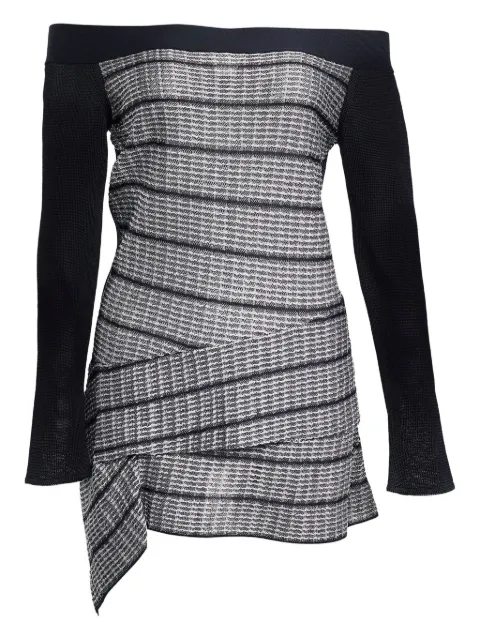Roland Mouret off-shoulder knitted top Black 668456