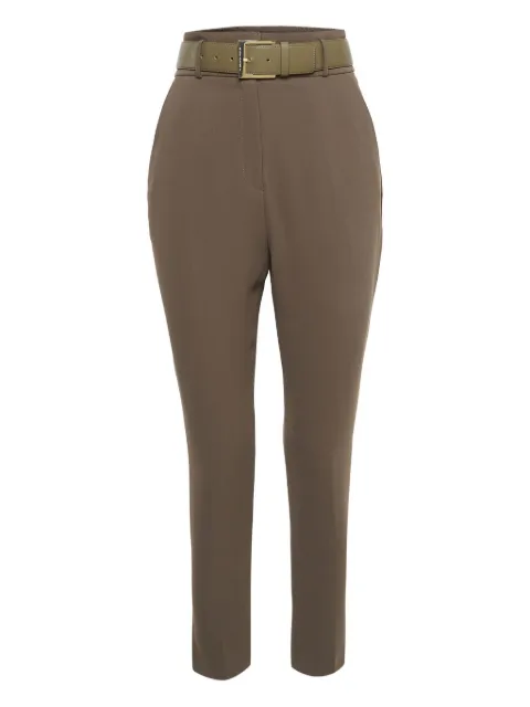 Elisabetta Franchi pre-owned belted pocket trousers Brown 933123