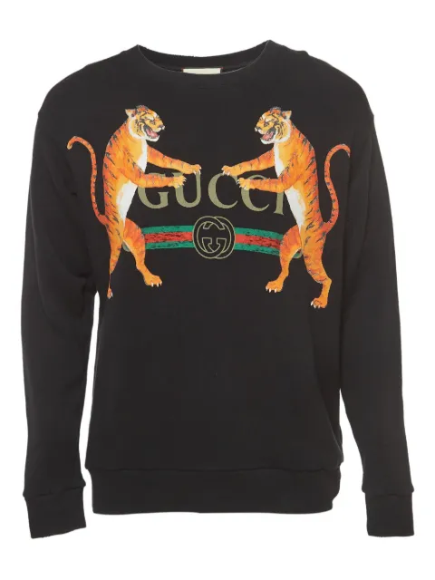 Gucci Pre-Owned tiger-print sweatshirt Black 917849