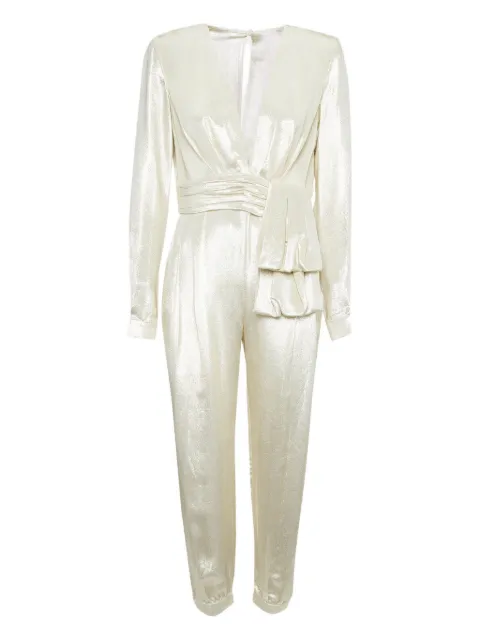 Zuhair Murad metallic pleated jumpsuit Gold 1024569