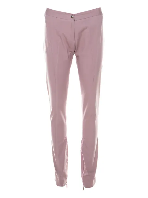 Ermanno Scervino pre-owned zip-detail trousers Purple 216872