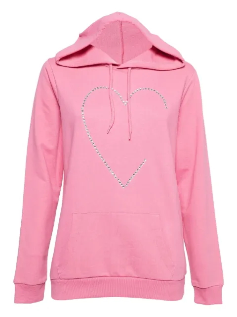 Love Moschino rhinestone-heart hoodie Pink 975761