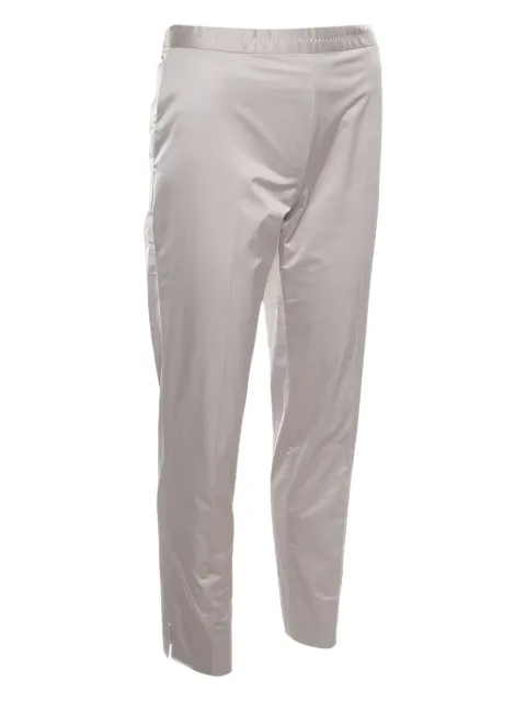 Paule Ka embroidered-detail cropped trousers Neutrals 166533