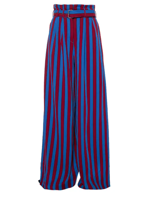 Maison Martin Margiela Pre-Owned 2023 striped trousers Red 421027