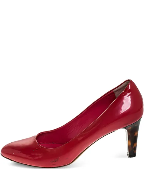 Bally 80mm patent-finish leather pumps Pink 252526