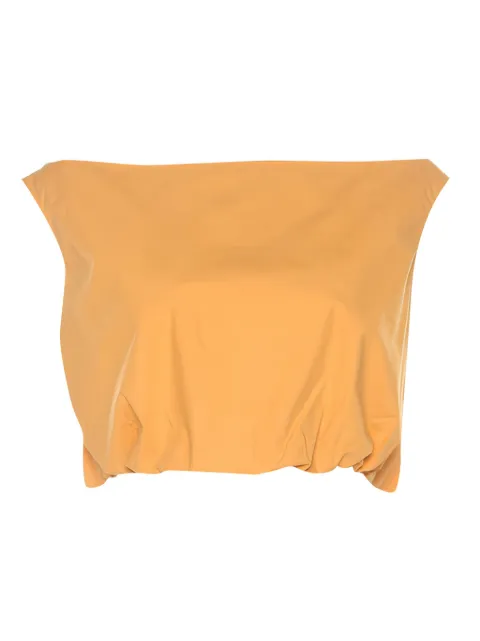 Ferragamo Pre-Owned bateau-neckline crop top Orange 207162