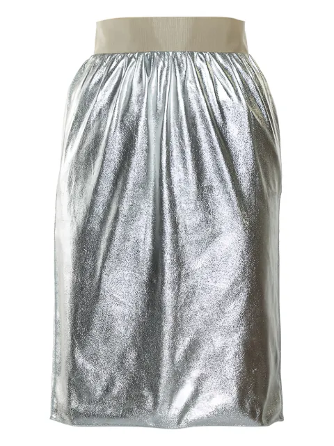 Dolce & Gabbana Pre-Owned 2023 metallic skirt Silver 461926