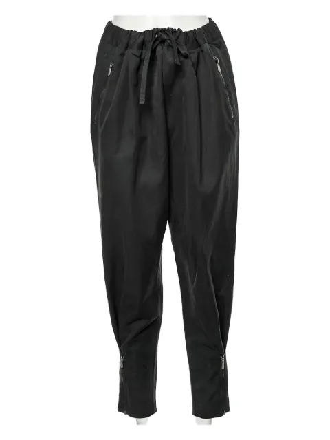 Bottega Veneta Pre-Owned elasticated-waist trousers Black 589510