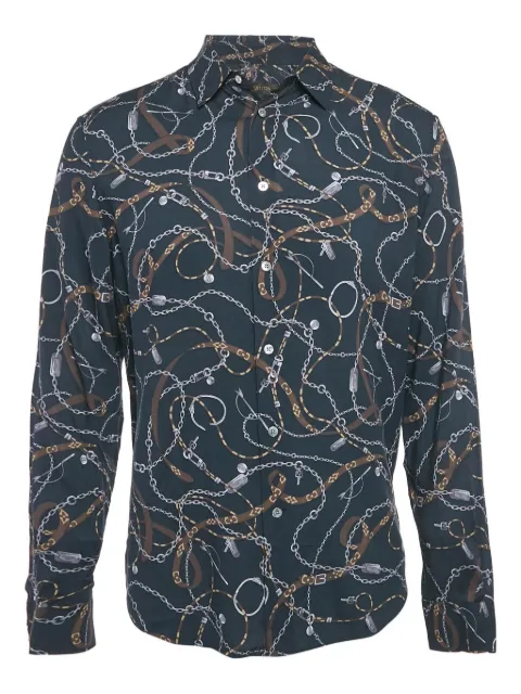 Louis Vuitton Pre-Owned printed shirt Blue 1114206