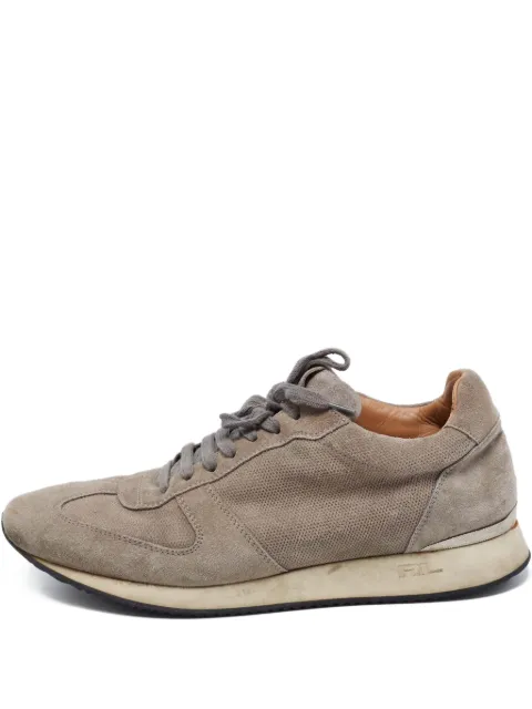 Polo Ralph Lauren Vintage mesh-panelled suede sneakers Grey 670888