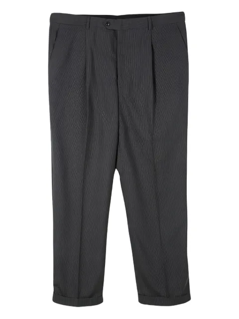 Armani Vintage pleated pinstripe trousers Grey 102903