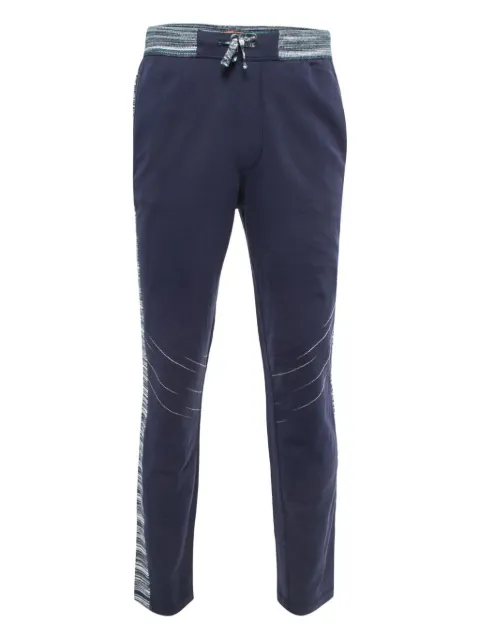 Missoni Pre-Owned drawstring cotton trousers Blue 840395