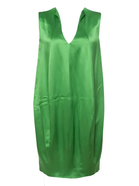 Alexander McQueen Pre-Owned silk dress Green 337159