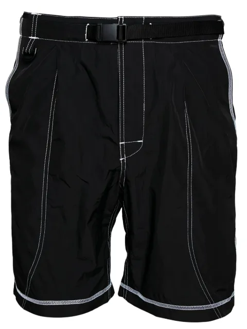 John Elliott pre-owned belted shorts Black 296029