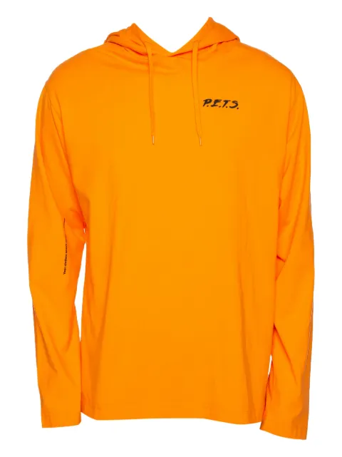 VETEMENTS pre-owned long-sleeve hoodie Orange 291658