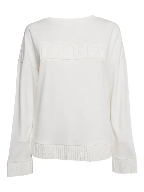 HUGO logo-embossed sweatshirt White 1094116