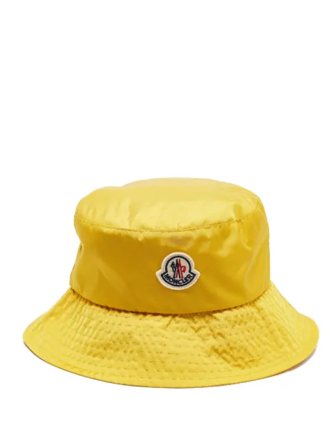 Moncler Vintage logo bucket hat Yellow 1043578