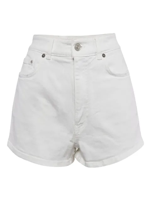 Givenchy Pre-Owned distress-detail denim shorts White 1086236