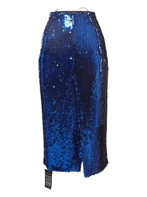 LAPOINTE sequin-embellished midi skirt Blue 1024486