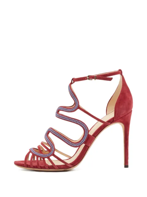Alexandre Birman blue-details sandals Red 1052259