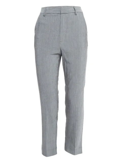 GANNI high-rise straight-leg trousers Grey 1039748
