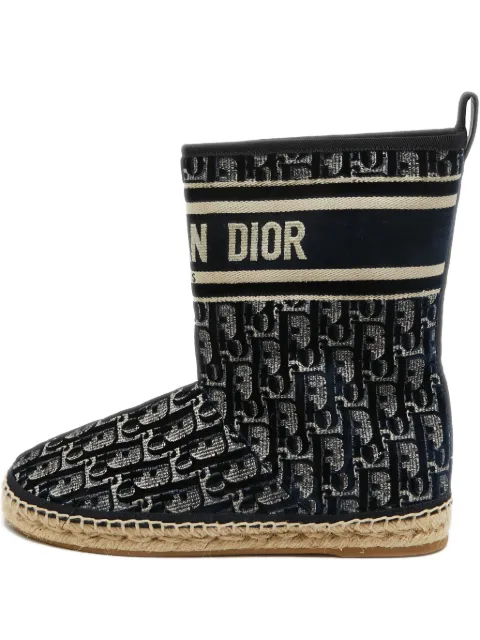 Christian Dior Pre-Owned Granville espadrille boots Black 921051