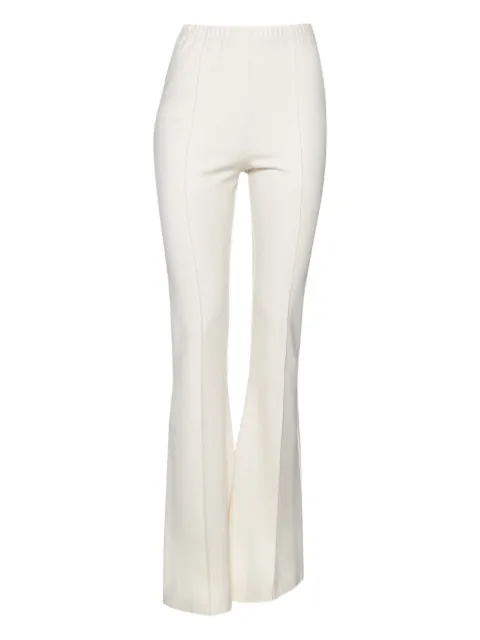 SABLYN pre-owned flared trousers White 627569