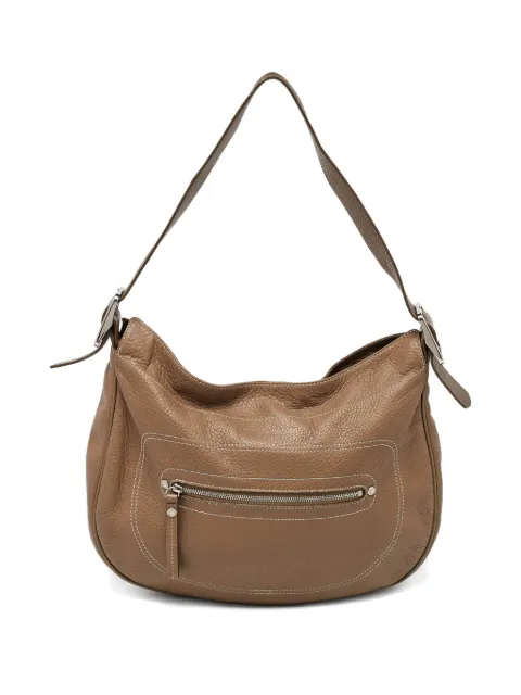 Longchamp Hobo leather shoulder bag Brown 1001012