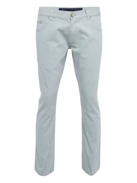 Armani Vintage logo-patch jeans Blue 1026585