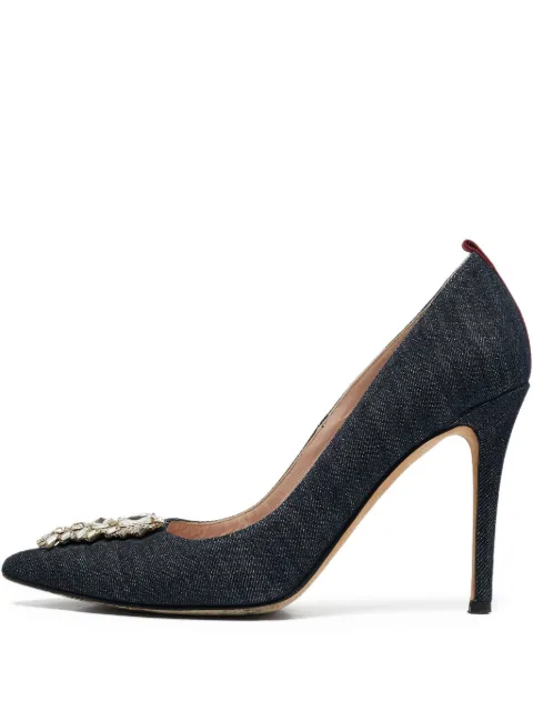 SJP by Sarah Jessica Parker crystal denim pumps 1108755