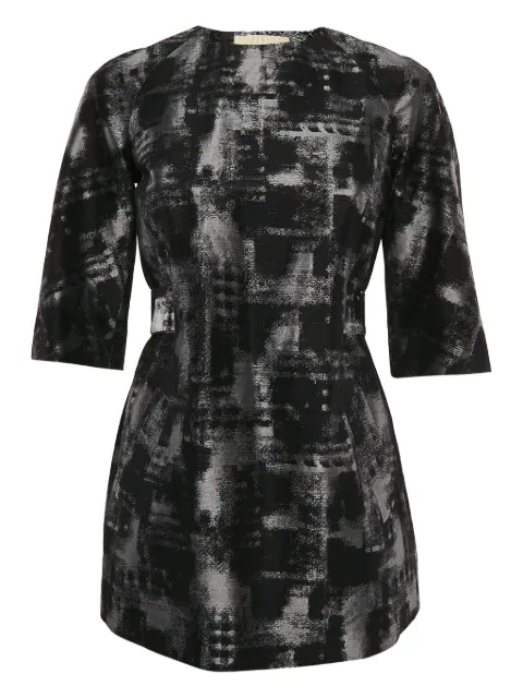 Michael Kors Vintage abstract-print belted tunic Black 1110309