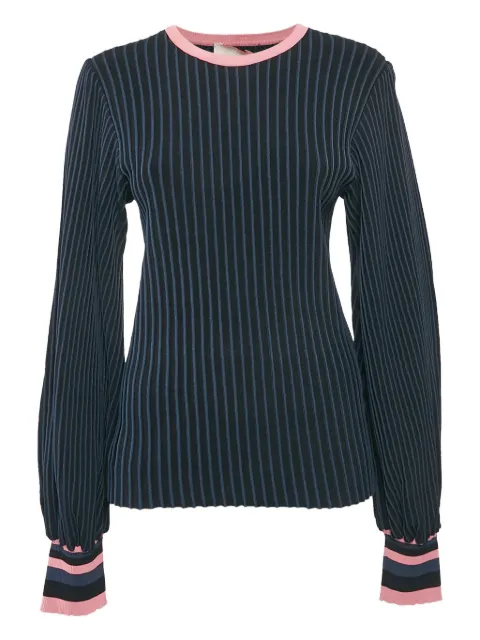 Roksanda ribbed striped top Black 1096297