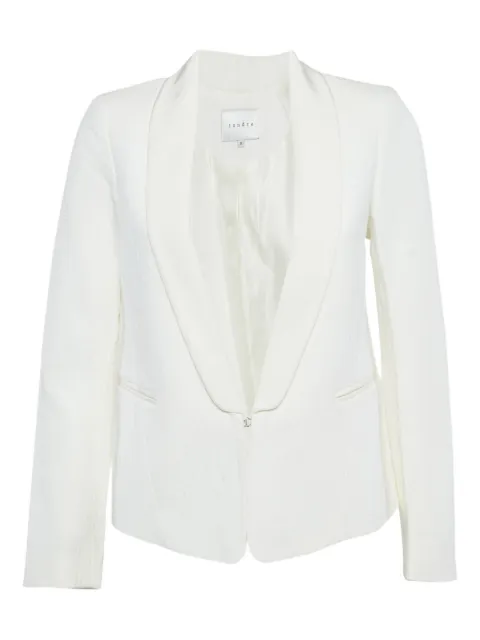 SANDRO pre-owned shawl-collar jacket White 1104980