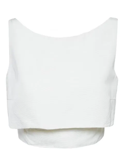 Alexander McQueen Pre-Owned double-layer top White 1077372