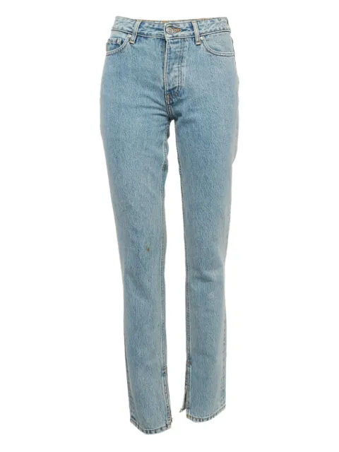 GANNI distressed-finish jeans Blue 1062681