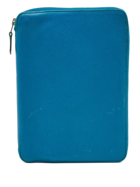 Hermès Pre-Owned Globe Trotter zip agenda planner Blue 1078582