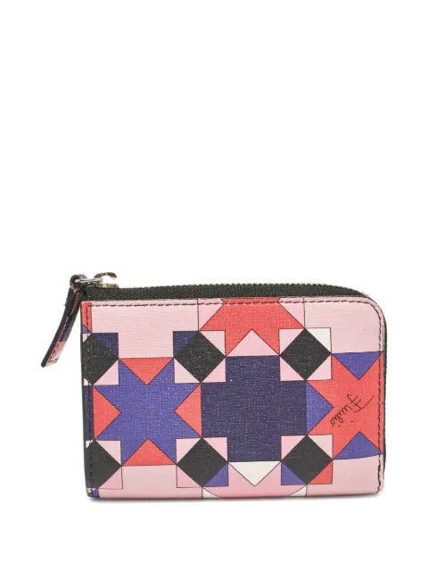 PUCCI Pre-Owned geometric-print wallet Pink 1077595