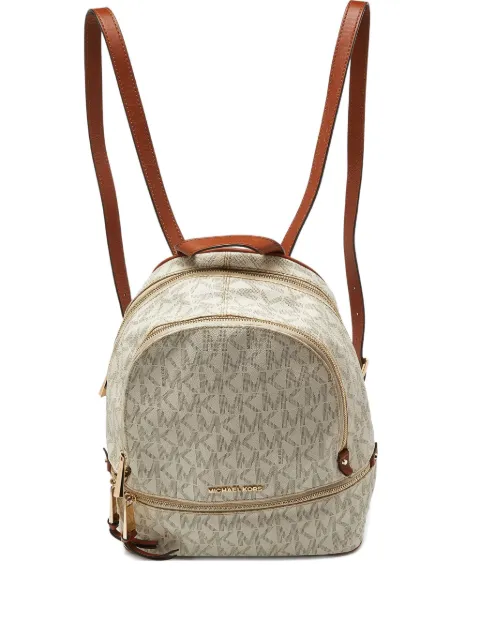 Michael Kors Vintage monogram leather backpack White 1006815