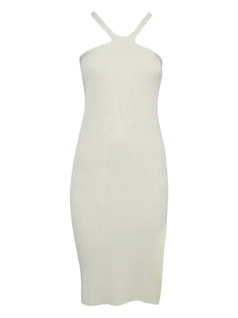 SIMKHAI ribbed halterneck dress White 1024682
