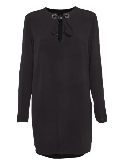 SANDRO lace-up long-sleeved dress Black 1012119