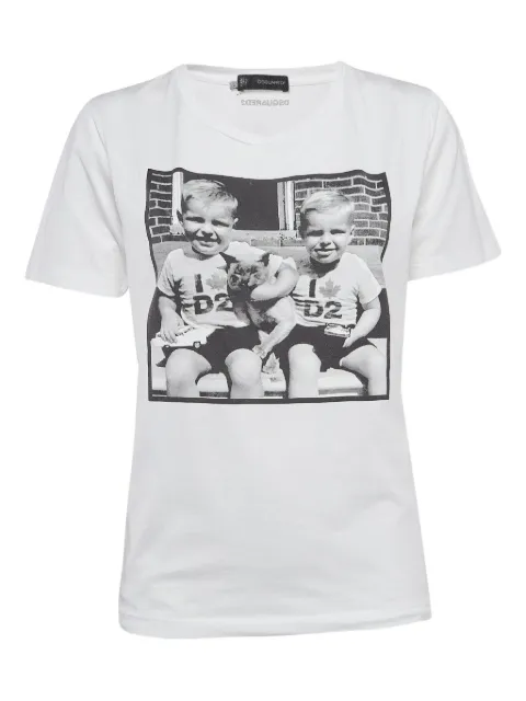 DSQUARED2 pre-owned Twin Boys graphic-print T-shirt White 940885