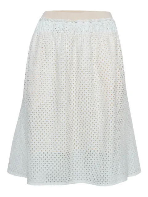 See By Chloé Vintage pre-owned eyelet cotton skirt White 975271