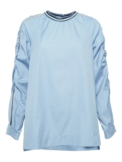 Sportmax Vintage Pre-owned striped-detail top Blue 972751