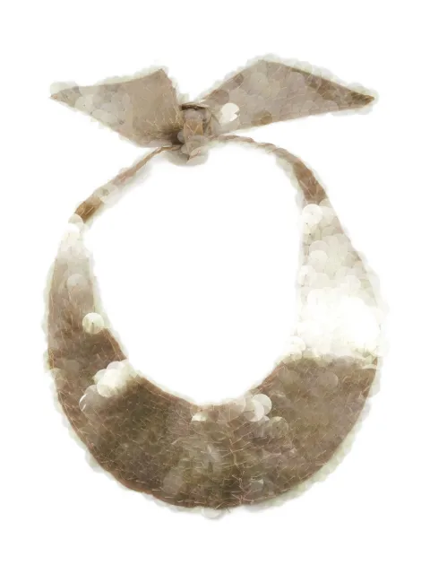 Marni Pre-Owned sequins-embellished necklace Neutrals 829064