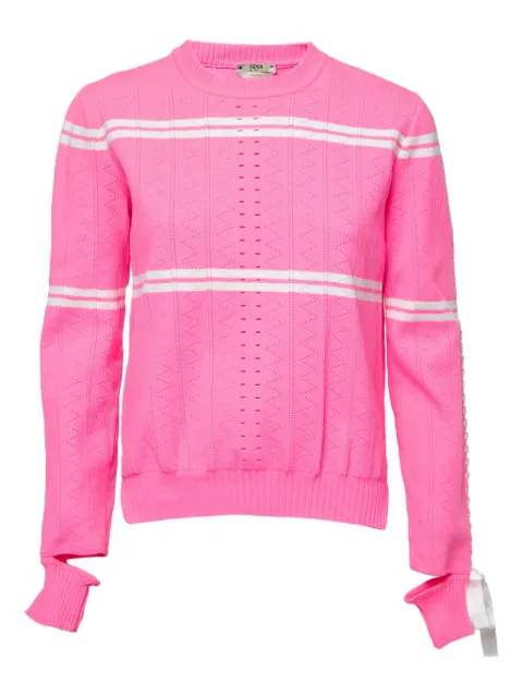 Fendi Pre-Owned cotton sweater Pink 791763