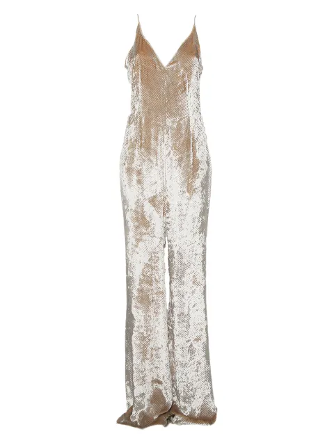 Gabriela Hearst velvet jumpsuit Neutrals 437646