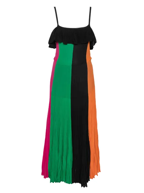 Ferragamo Pre-Owned pleated midi dress Black 607076