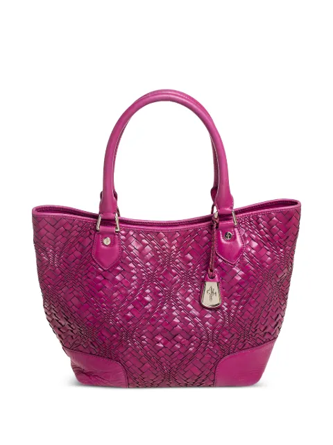 Cole Haan pre-owned woven leather tote bag Pink 446397